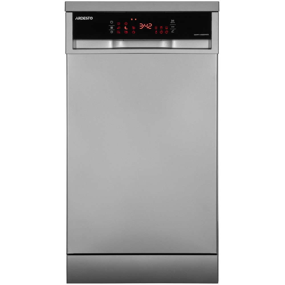 Посудомийна машина ARDESTO, 10компл., А++, 45см, дисплей, гігієн.обробка, сріблястий