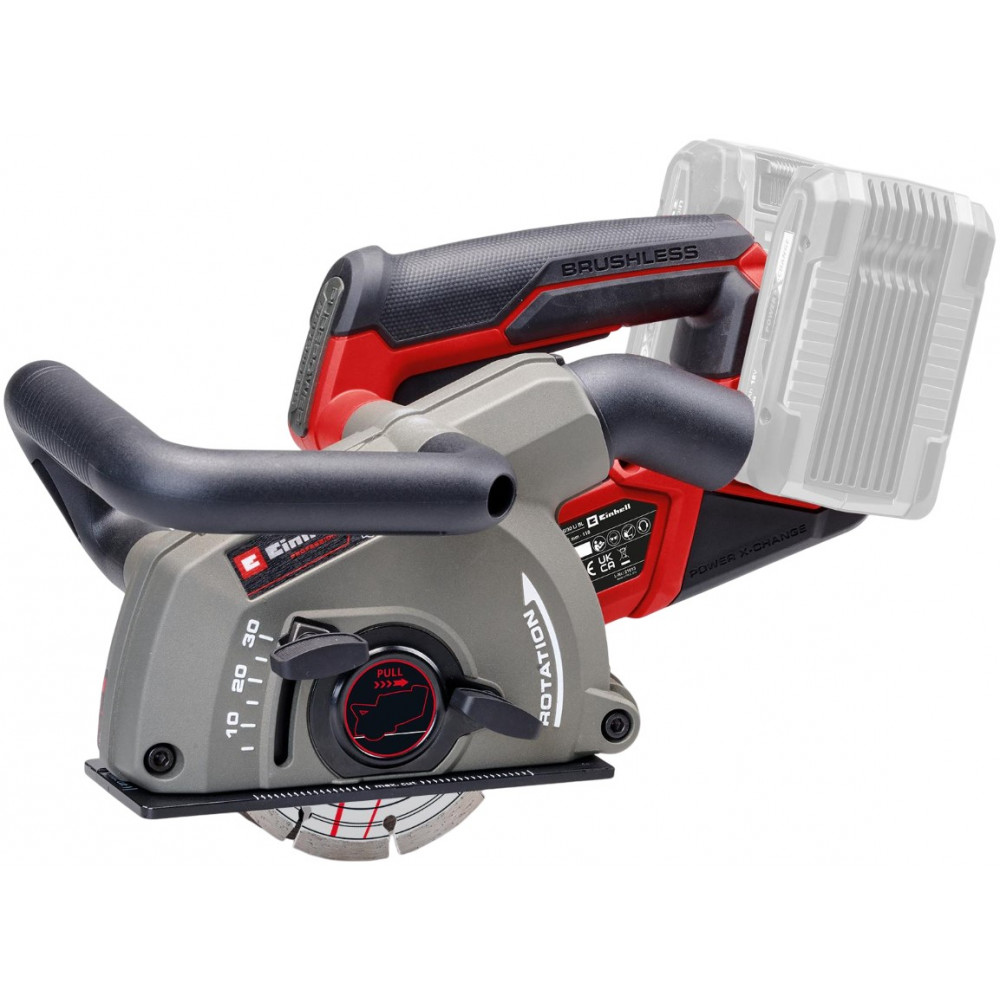 Борозник акумуляторний Einhell Professional TP-MA 36/30 Li BL - Solo PXC 36В безщітковий диски 125мм паз 8-30мм глибина пазу 5-30мм 4.19кг без АКБ та ЗП