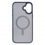 Чохол 2Е Basic для iPhone 16 Plus, Soft Touch MagSafe Cover, синій темний Чохол 2Е Basic для iPhone 16 Plus, Soft Touch MagSafe Cover, синій темний