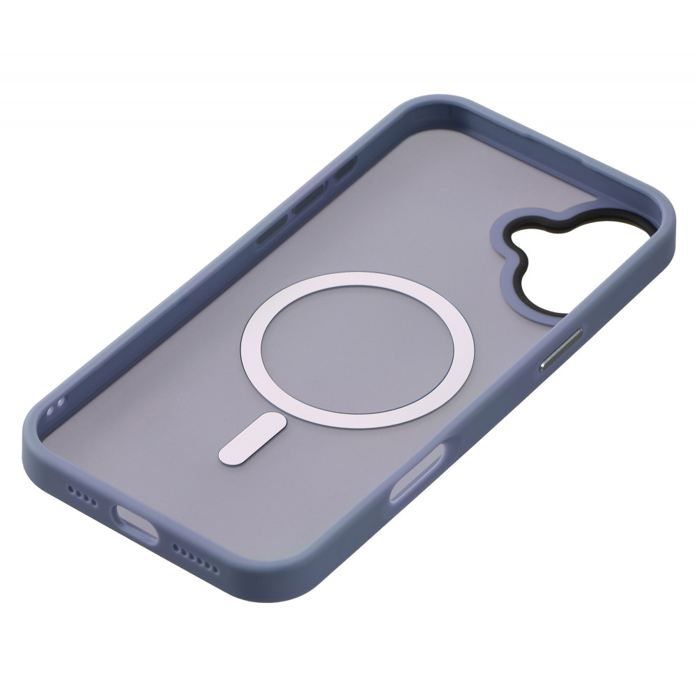 Чохол 2Е Basic для  iPhone 16 Plus, Soft Touch MagSafe Cover, синій світлий