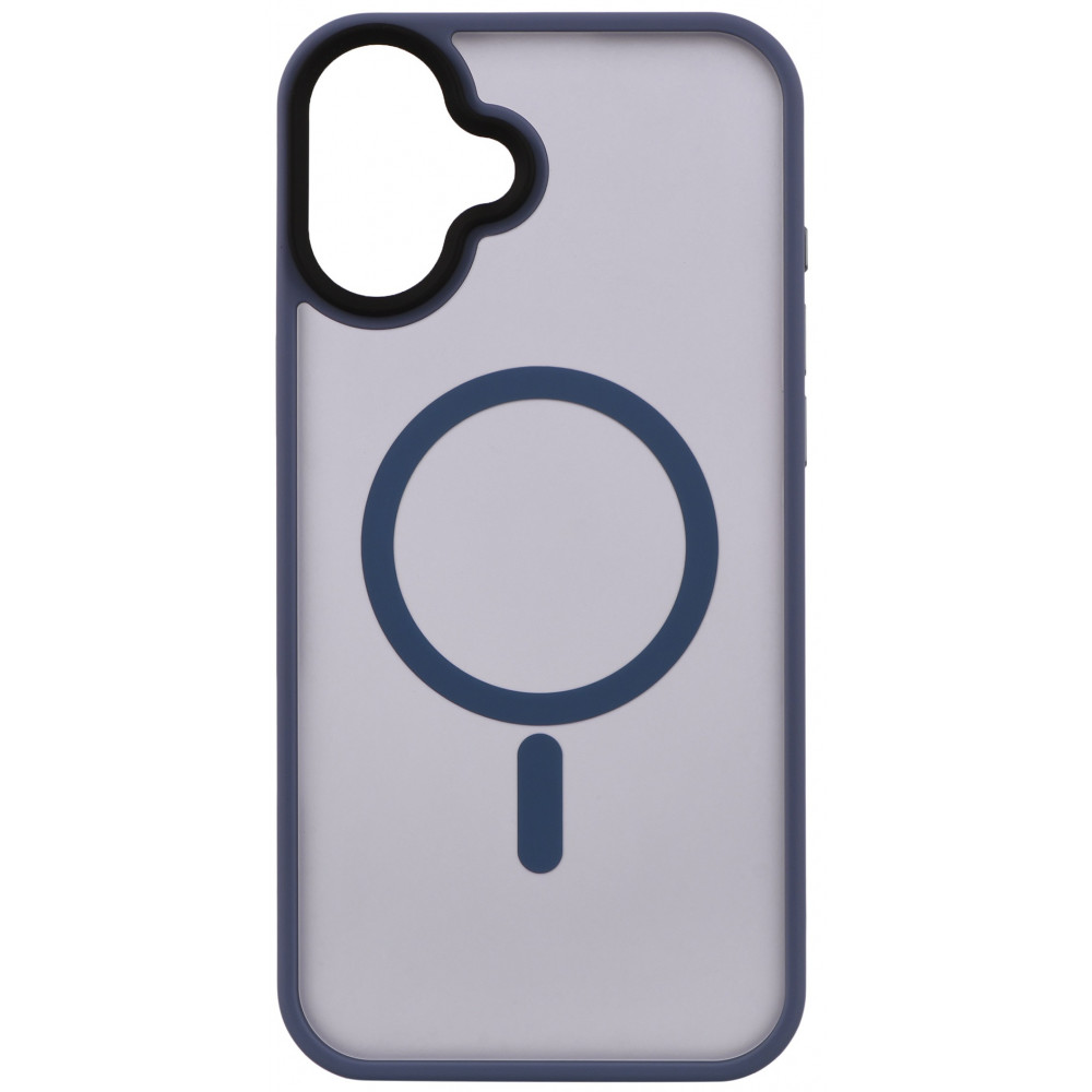 Чохол 2Е Basic для  iPhone 16 Plus, Soft Touch MagSafe Cover, синій світлий