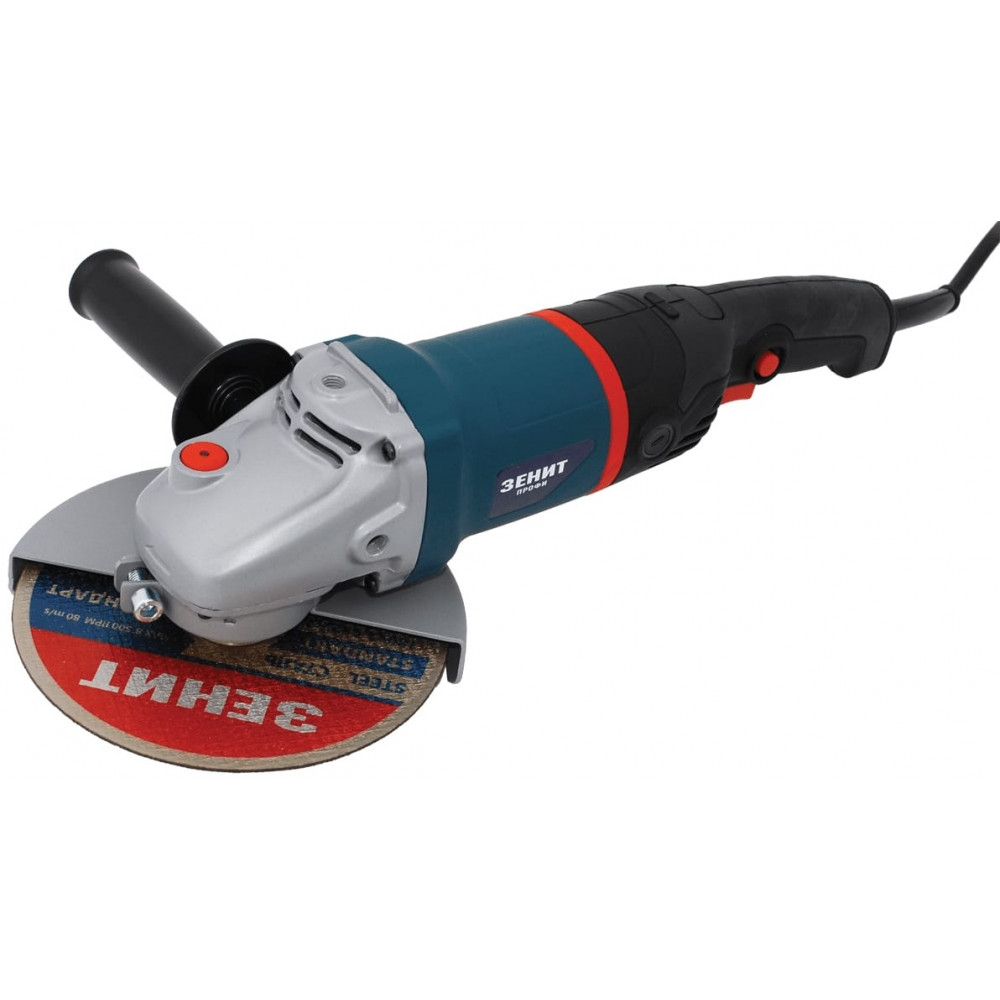 Шліфмашина кутова Зеніт ЗУШ-180/2200 Профи 180мм 2200Вт 7800об/хв 3.7кг