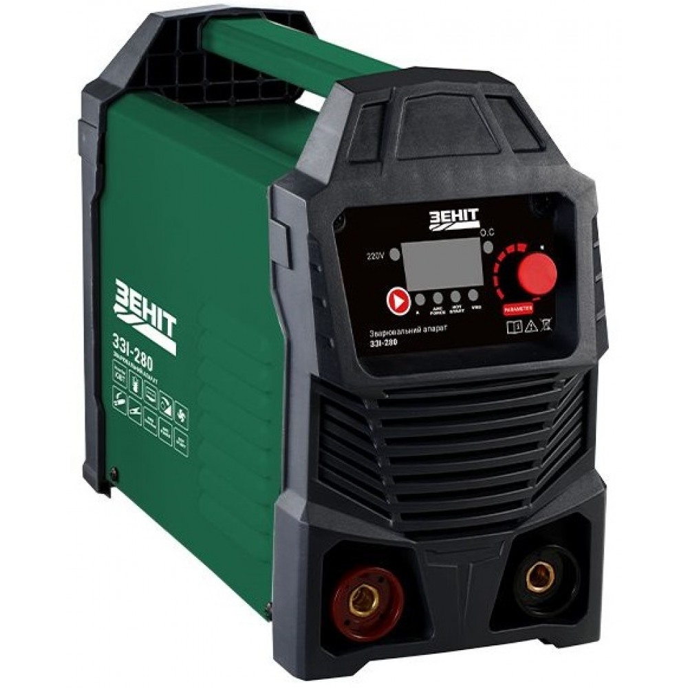 Зварювальний апарат інверторний Зеніт ЗЗІ-280 30-280А 6.2кВА 220В Hot start VRD 3.5кг