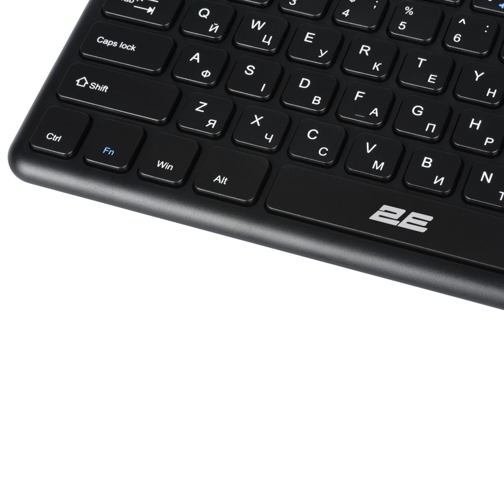Клавіатура ножнична 2E KT100 78key, WL, EN/UK, чорний
