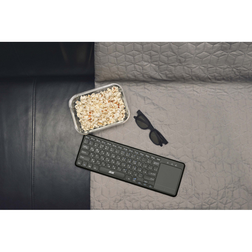 Клавіатура ножнична 2E KT100 78key, WL, EN/UK, чорний
