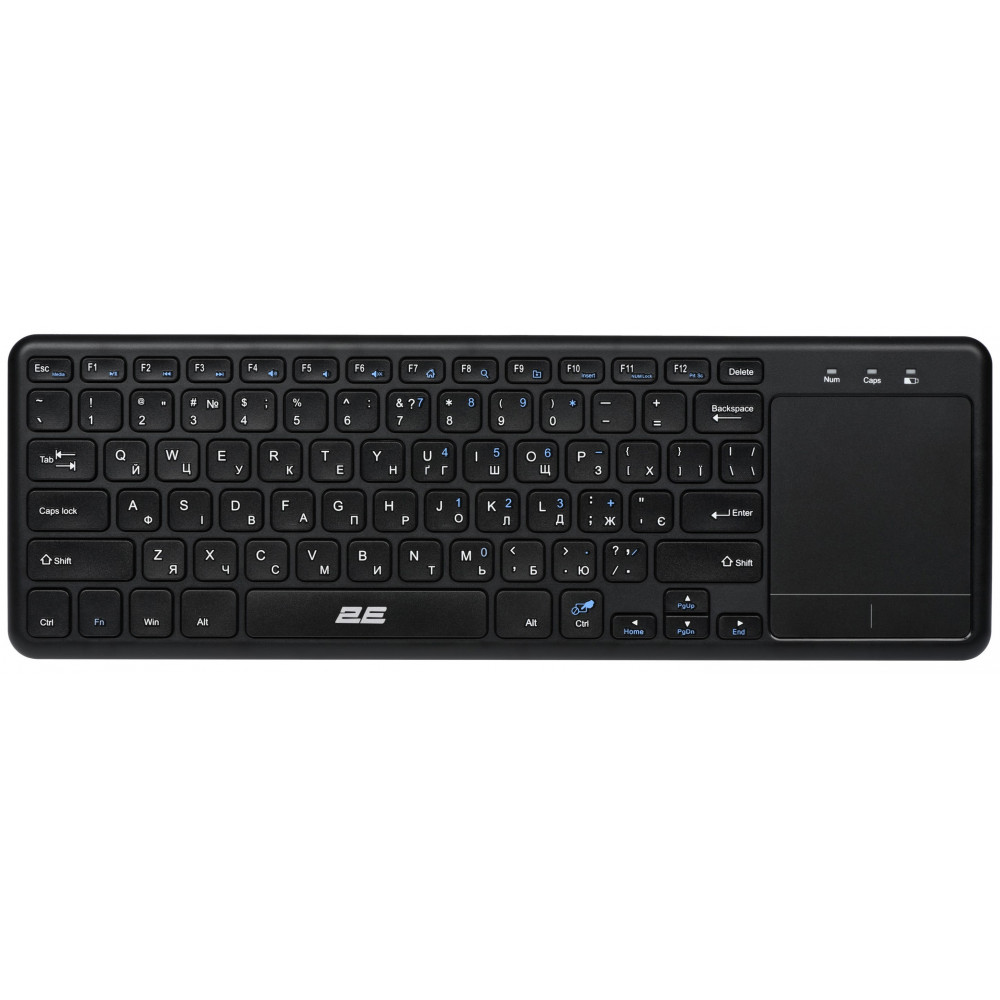 Клавіатура ножнична 2E KT100 78key, WL, EN/UK, чорний