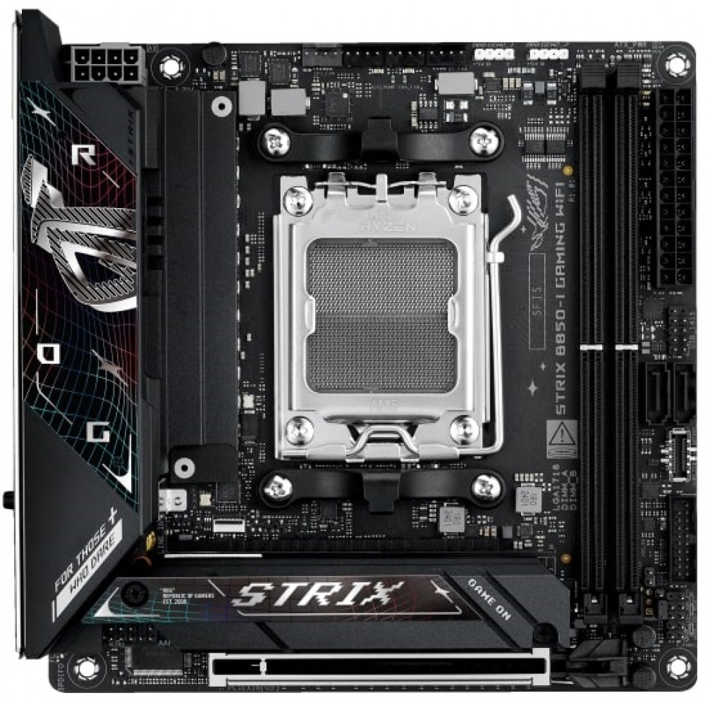 Материнcька плата ASUS ROG STRIX B850-I GAMING WIFI sAM5 B850 2xDDR5 M.2 HDMI USB Type-C WiFi BT mITX