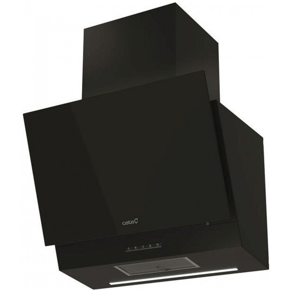 Витяжка похила Cata, 60см, 1350м.куб/год, Thalassa 600 xgbk, чорний