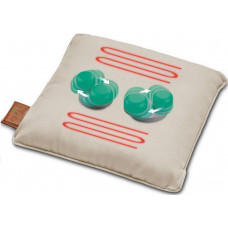 Масажна подушка Beurer для плечей, шиї, спини, ніг, літій- іонний акум., вага - 1,85кг, змінний чохол, бежевий