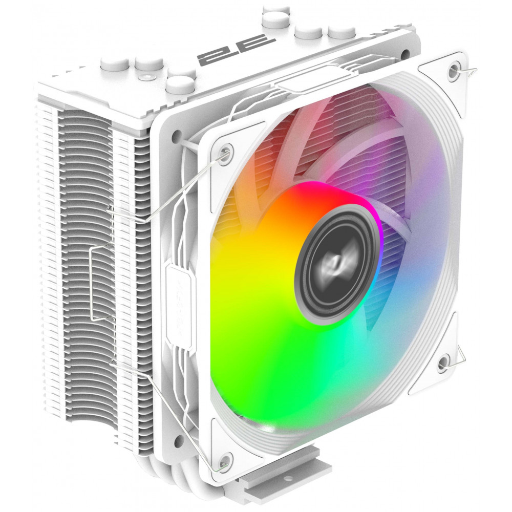 Процесорний кулер 2E GAMING Air Cool ACN120W-ARGB, LGA1851, 1700, 1200, 115x, 1366, AM5, AM4, AM3, AM3+, AM2 ,AM2+, FM2, FM1 4pin PWM, 3pin +5VARGB, TDP 180W