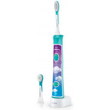 Щітка зубна електр. Philips, Sonicare For Kids, для дітей, 62т. колив/хв, насадок-2, Bluetooth, голубий Щітка зубна електр. Philips, Sonicare For Kids, для дітей, 62т. колив/хв, насадок-2, Bluetooth, голубий