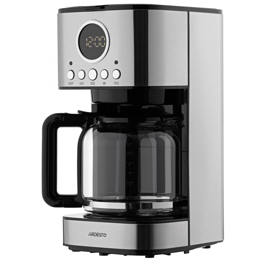 Кавоварка Ardesto крапельна Steel Collection1.5л, мелена, сріблястий