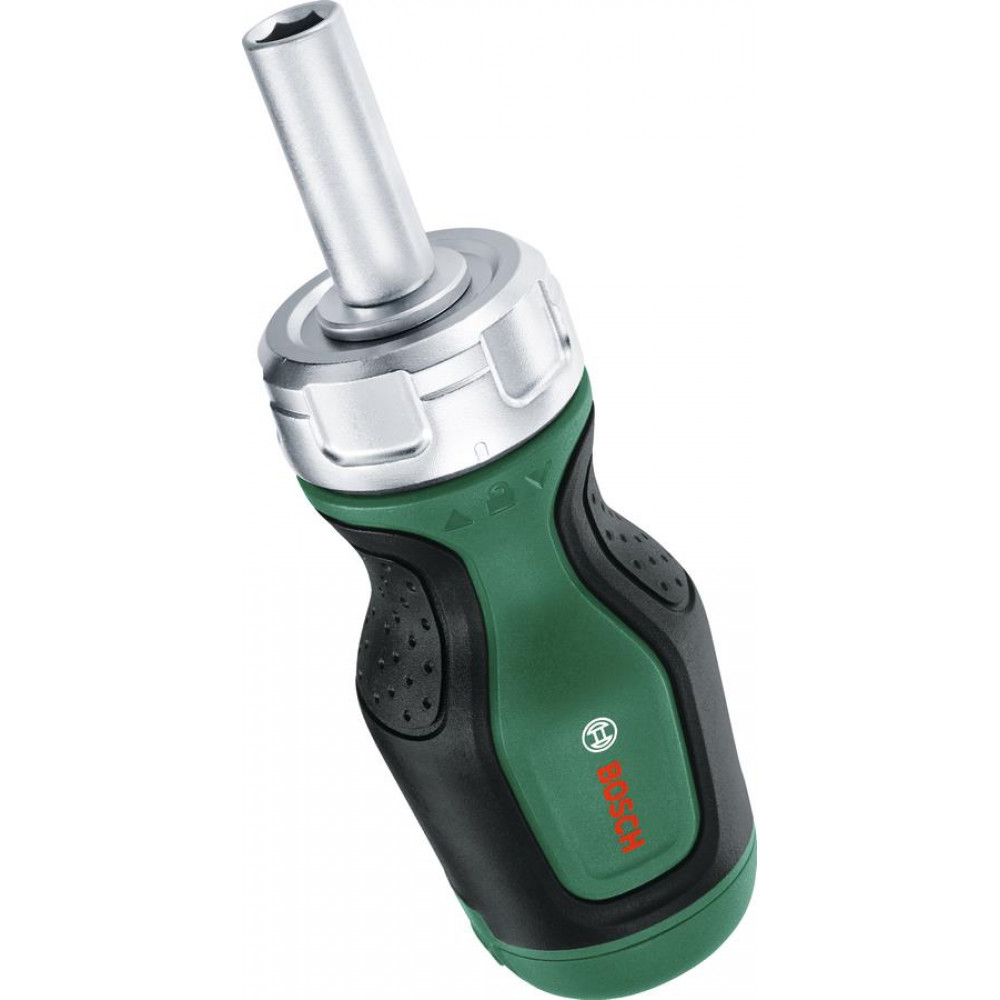 Викрутка Bosch з тріскачкою, 6 насадок, руків'я TPR (PZ1,PZ2,PH2,SL4,TX25,HEX5), 111мм, сталь CrV
