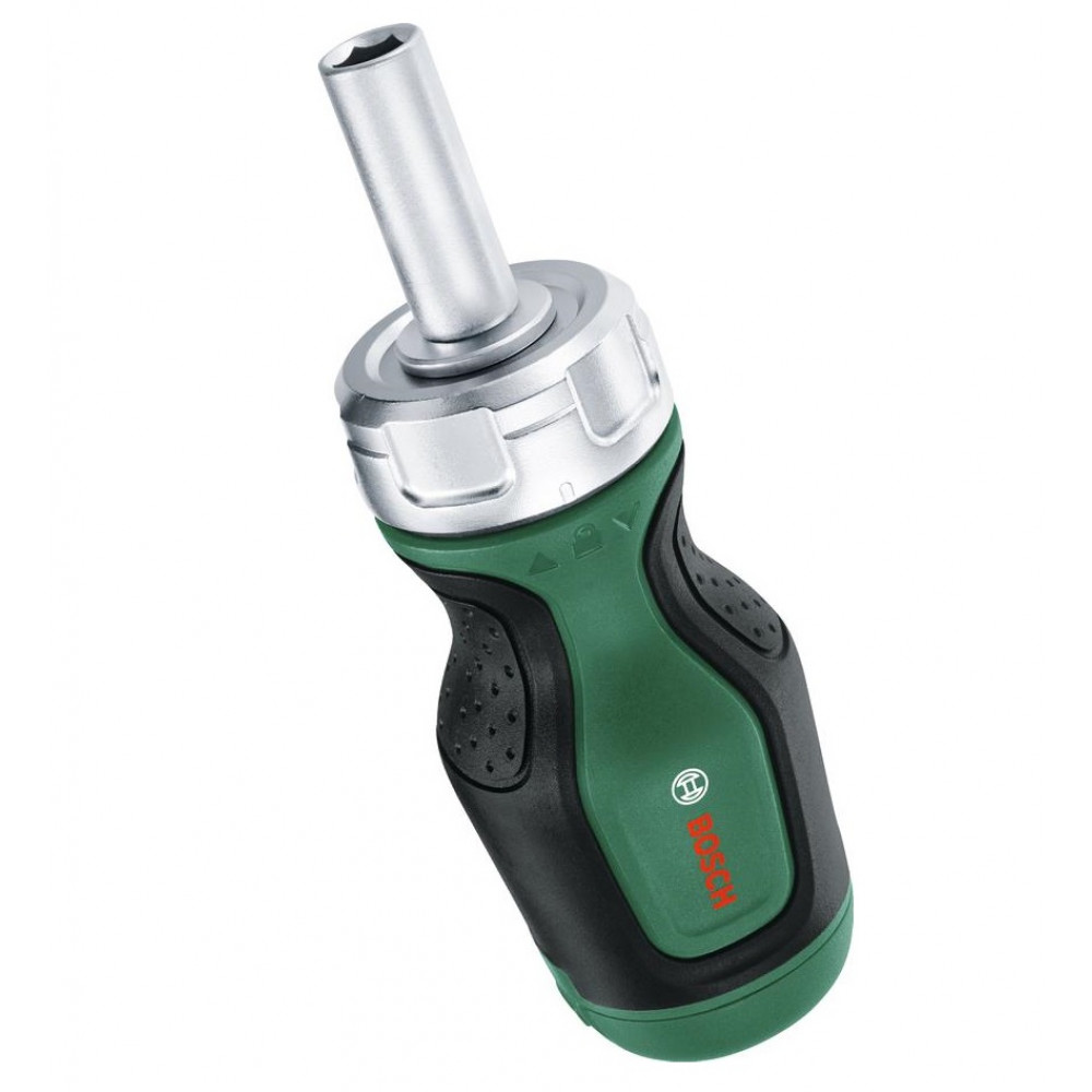 Викрутка Bosch з тріскачкою, 6 насадок (PZ,PH,SL,TX,HEX), руків'я TPR , 111мм, сталь CrV