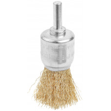 Щітка чашкова Tolsen Профі, торцева, рифлений дріт 0.3мм, 24мм, з хвостовиком 6.35мм(1/4 Щітка чашкова Tolsen Профі, торцева, рифлений дріт 0.3мм, 24мм, з хвостовиком 6.35мм(1/4