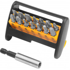 Біти Tolsen, набір 15шт, подовжувач магнітний, SL,PH,PZ, T, кейс