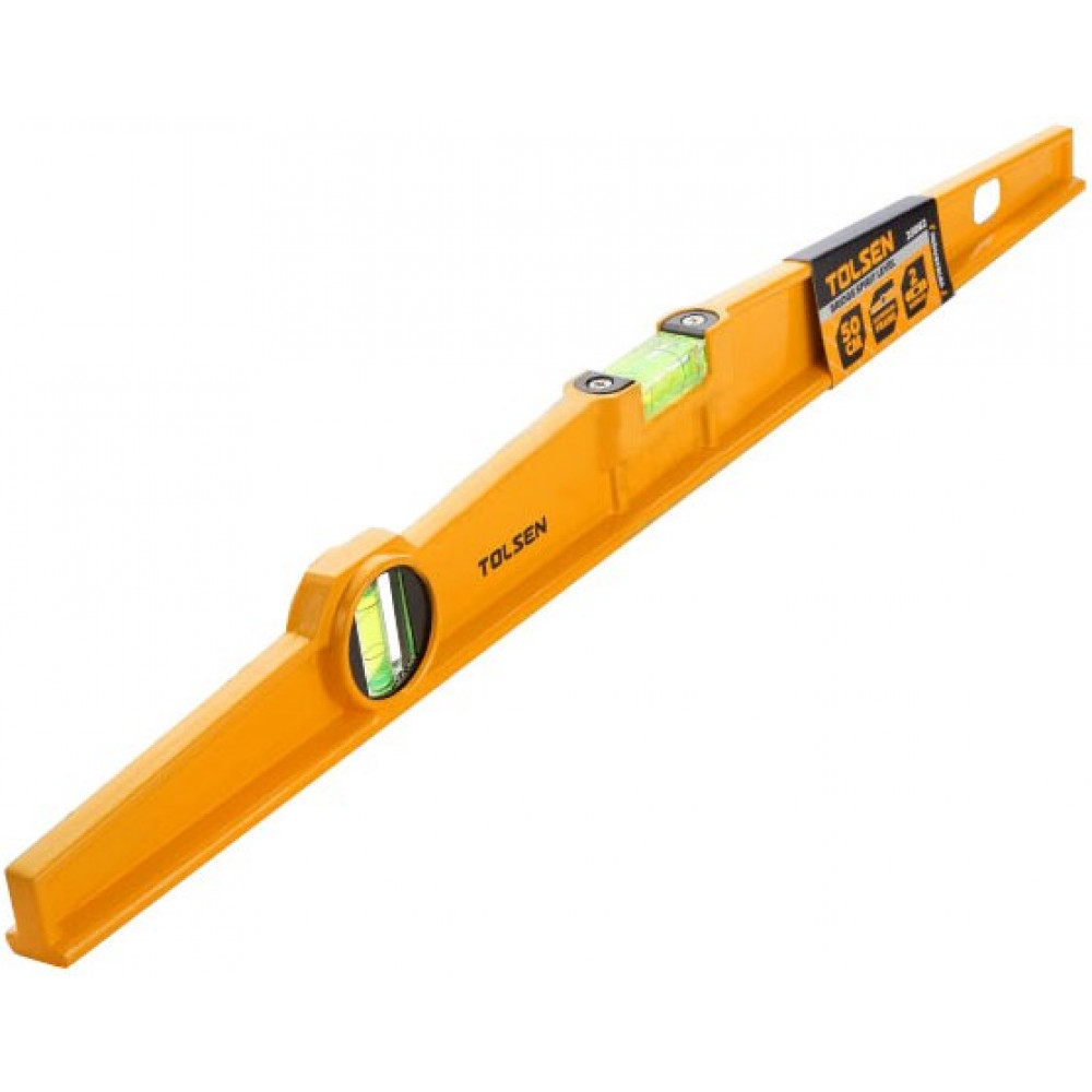 Рівень Tolsen Профі, 50см, 2 капсули, алюміній