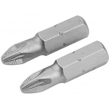 Біти Tolsen, набір 2шт, PZ1х25мм, сталь S2 Біти Tolsen, набір 2шт, PZ1х25мм, сталь S2