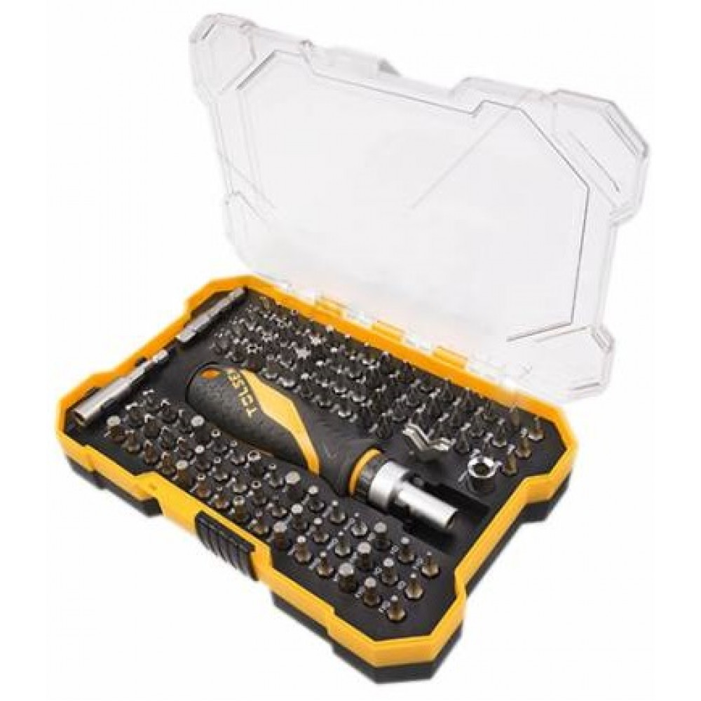 Біти Tolsen, набір 105шт, подовжувач, бітотримач, SL,PH,PZ, Torx, кейс