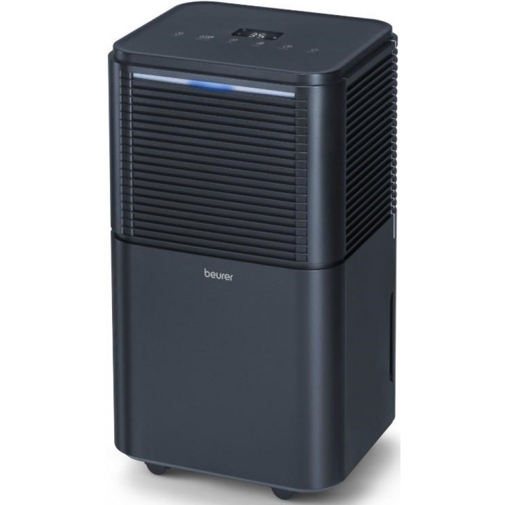 Осушувач повітря Beurer мобільний 30м2, 200Вт, дисплей, авто вимк, нічний режим, чорний