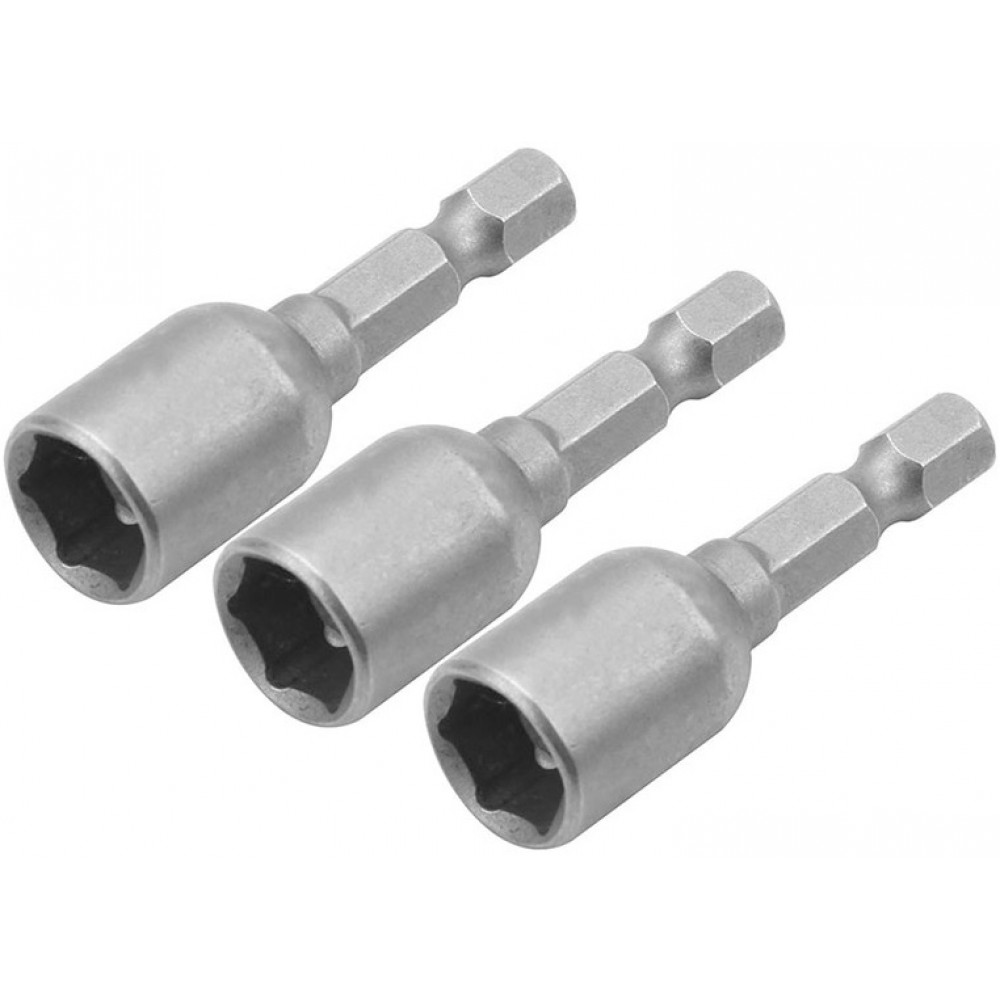 Головки торцеві Tolsen магнітні, набір 3шт, 1/4