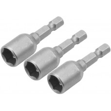 Головки торцеві Tolsen магнітні, набір 3шт, 1/4 Головки торцеві Tolsen магнітні, набір 3шт, 1/4