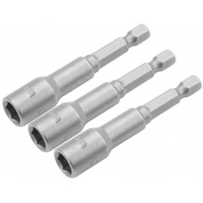 Головки торцеві Tolsen магнітні, набір 3шт, 1/4 Головки торцеві Tolsen магнітні, набір 3шт, 1/4