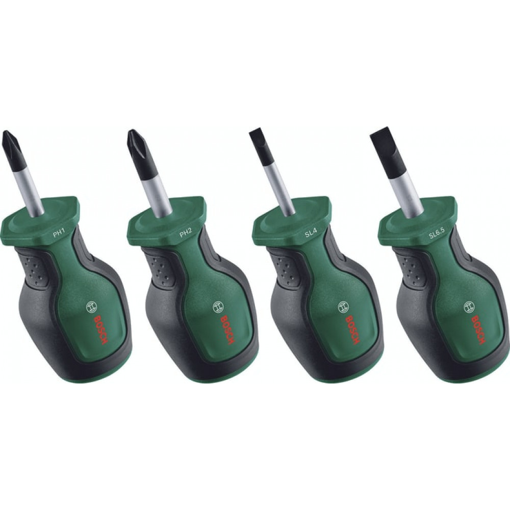 Викрутки Bosch набір 4шт, SL, PH, сталь CrV