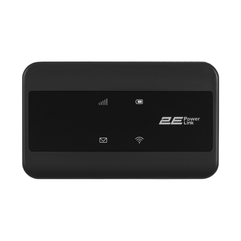Мобільний маршрутизатор 2E PowerLink (MiFi-2) LTE, Wi-Fi4, 1xType-C, 1xCRC9, 2100мА•год чорний