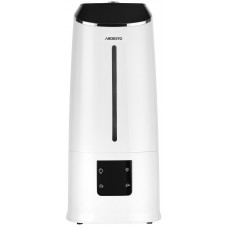 Зволожувач повітря ARDESTO ультразвуковий, 40м2, 6.5л, 390мл/г, електр. кер-ння, пульт ДК, верх. залив води, дисплей, білий