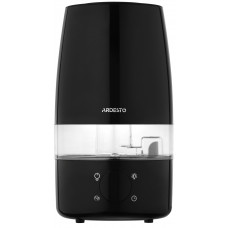 Зволожувач повітря ARDESTO ультразвуковий, 30м2, 4л, 280мл/г, електр. кер-ння, пульт ДК, верх. залив води, дисплей, чорний
