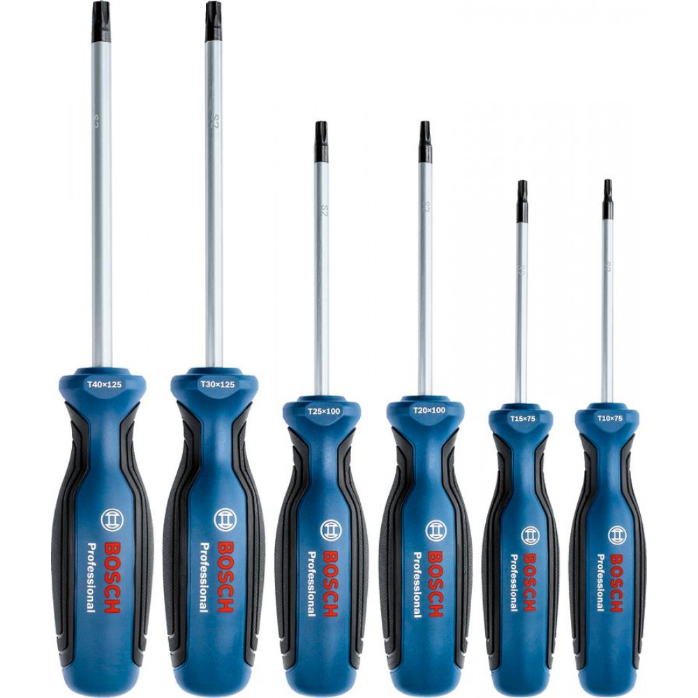 Викрутка Bosch Professional набір 6шт, SL 4.5, 5.5, 6.5, PH1, PH2