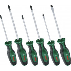 Викрутка Bosch набір 6шт, SL 4, 6.5мм, PH1х100мм, PH2х125мм, PZ1х100мм, PZ2х125мм Викрутка Bosch набір 6шт, SL 4, 6.5мм, PH1х100мм, PH2х125мм, PZ1х100мм, PZ2х125мм