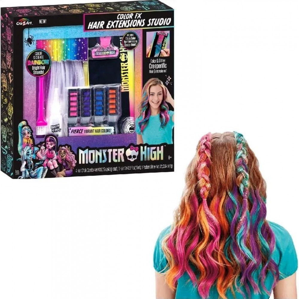 Набір для творчості Cra-Z-Art Monster High Colour FX Студія нарощування волосся