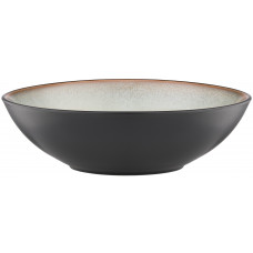 Тарілка супова Ardesto Bolzano, 630мл, 18см, кераміка, чорно-зелений