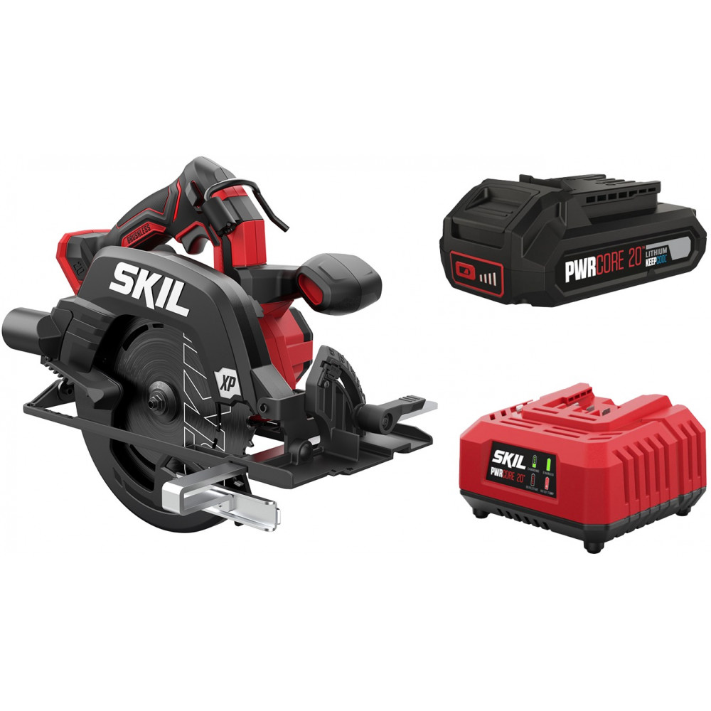 Пила дискова акумуляторна SKIL 3571 CA XP безщіткова 20В 1х2.5А·год 184мм 2.95кг