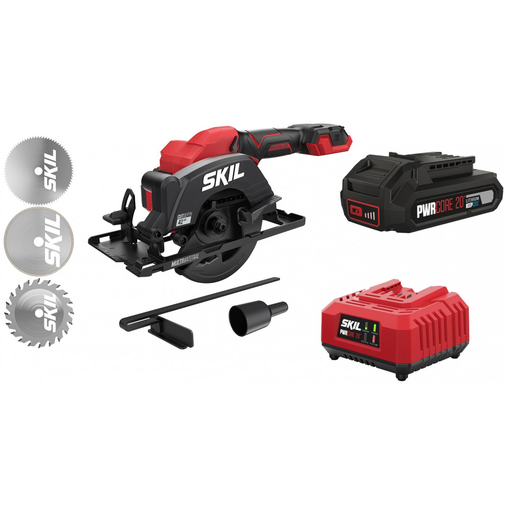 Пила дискова акумуляторна SKIL 3540 CA Compact 20В 1х2.5А·год 120мм 1.8кг