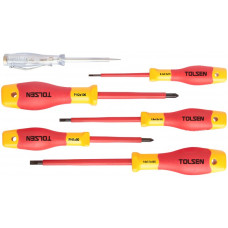 Викрутки Tolsen Premium, набір 6шт, діелектричні, для робіт під напругою 1000В