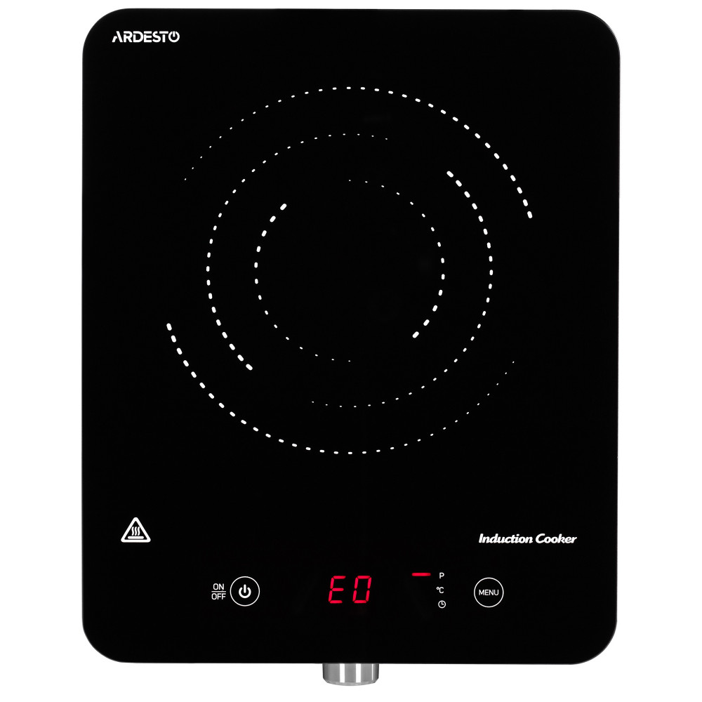Плитка настільна Ardesto індукційна, конфорок - 1 на 1.8кВт, керування - сенсорне, таймер, чорний