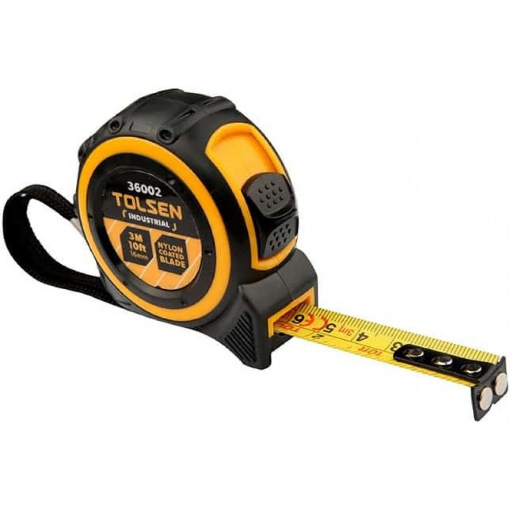 Рулетка Tolsen Профі, 3мх16мм, автоматичне блокування змотування стрічки