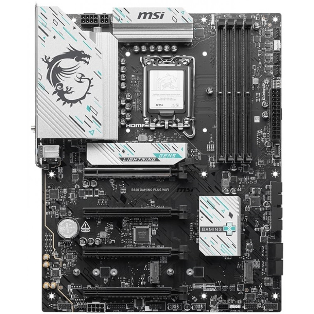 Материнcька плата MSI B860 GAMING PLUS WIFI s1851 B860 4xDDR5 M.2 HDMI DP WiFi BT ATX