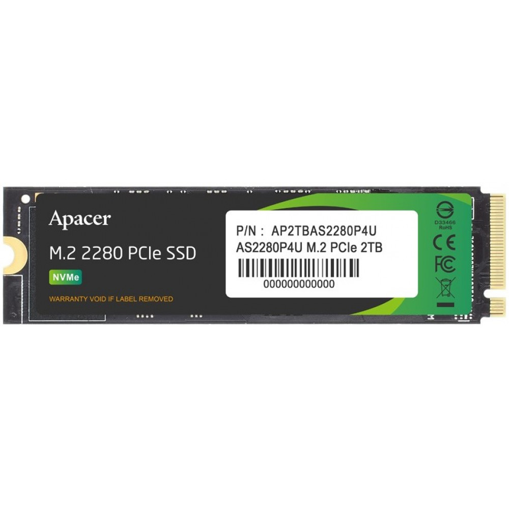 Накопичувач SSD Apacer M.2 2TB  PCIe 3.0 P4U