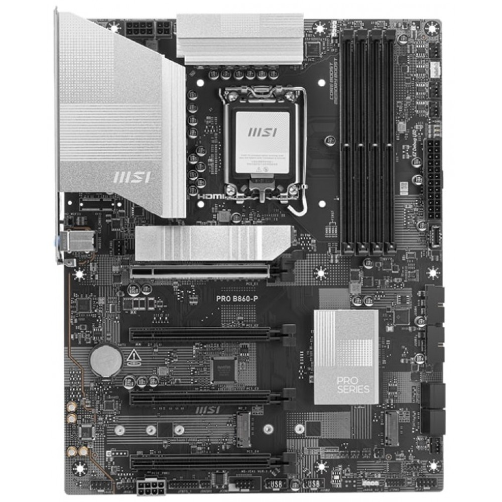 Материнcька плата MSI PRO B860-P s1851 B860 4xDDR5 M.2 HDMI DP ATX