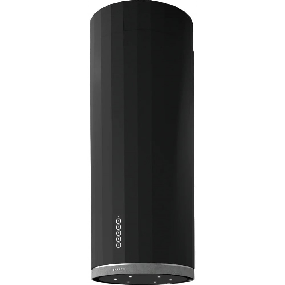 Витяжка Faber острівна, 37см, 1169м.куб/год, Corinthia Isola Ev8+ Dg Matt/Concrete A37, темно-сірий матовий