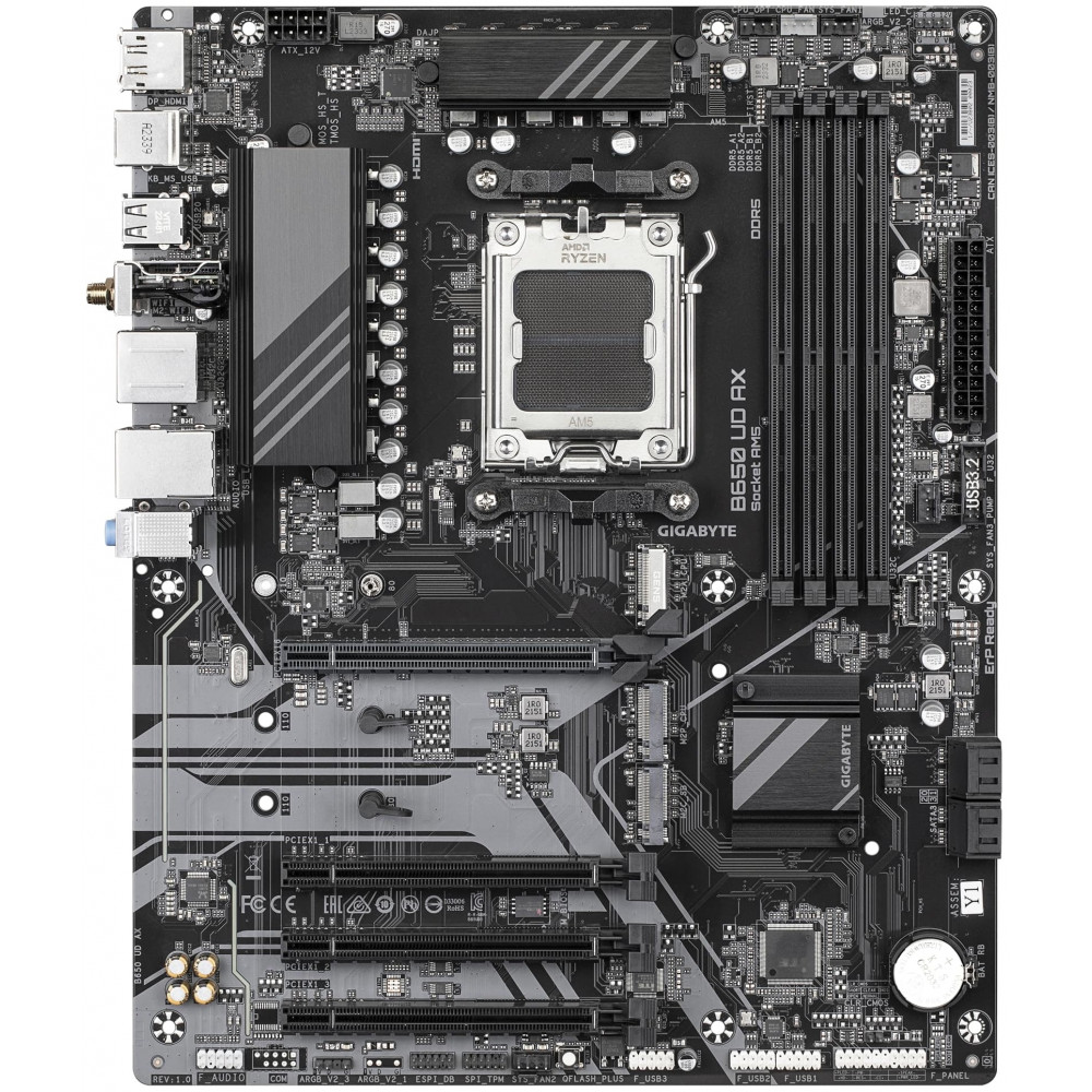 Материнська плата GIGABYTE B650 UD AX sAM5 B650 4xDDR5 M.2 HDMI DP ATX