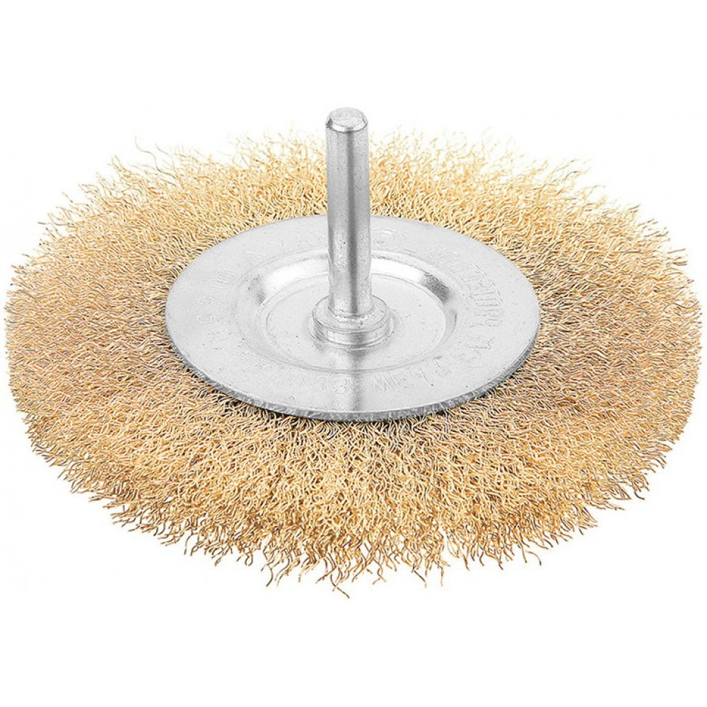 Щітка дискова Tolsen Профі, рифлений дріт 0.3мм, 50мм, хвостовиком 6.35мм(1/4