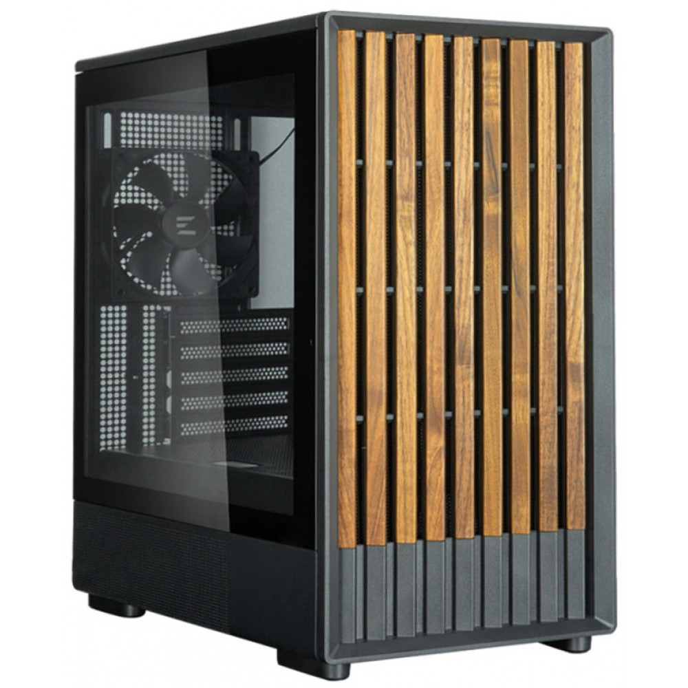 Корпус Zalman P10 Namu без БП, 1xUSB3.0, 1xUSBType-C, 2x120мм, 1x120мм ARGB, VGA 340мм, LCS ready, TG Side Panel, mATX, чорний