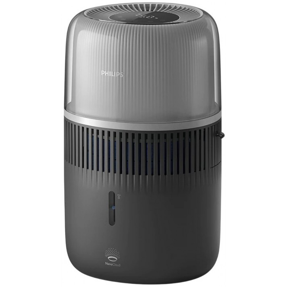 Зволожувач повітря Philips традиційне зволоження Series 5001, 56м2, 4.5л, 400мл/г, електр. кер-ння, режим сну, нічник, темно-синій