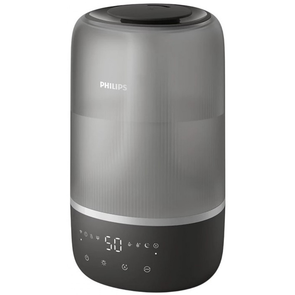 Зволожувач повітря Philips традиційне зволоження Series 1000, 41м2, 3л, 275мл/г, електр. кер-ння, режим сну, нічник, темно-синій
