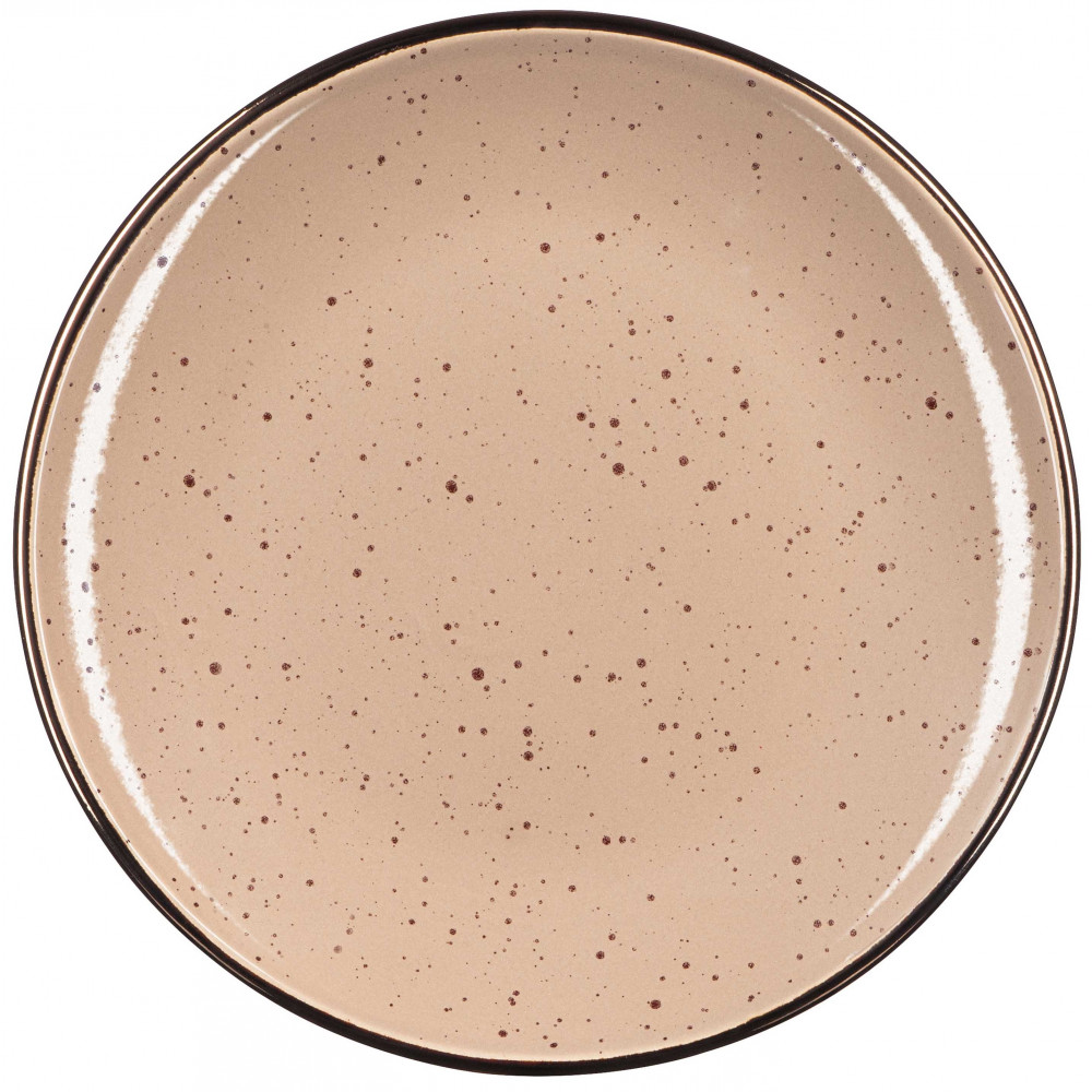 Тарілка десертна Ardesto Emilia, 20см, кераміка, коричневий